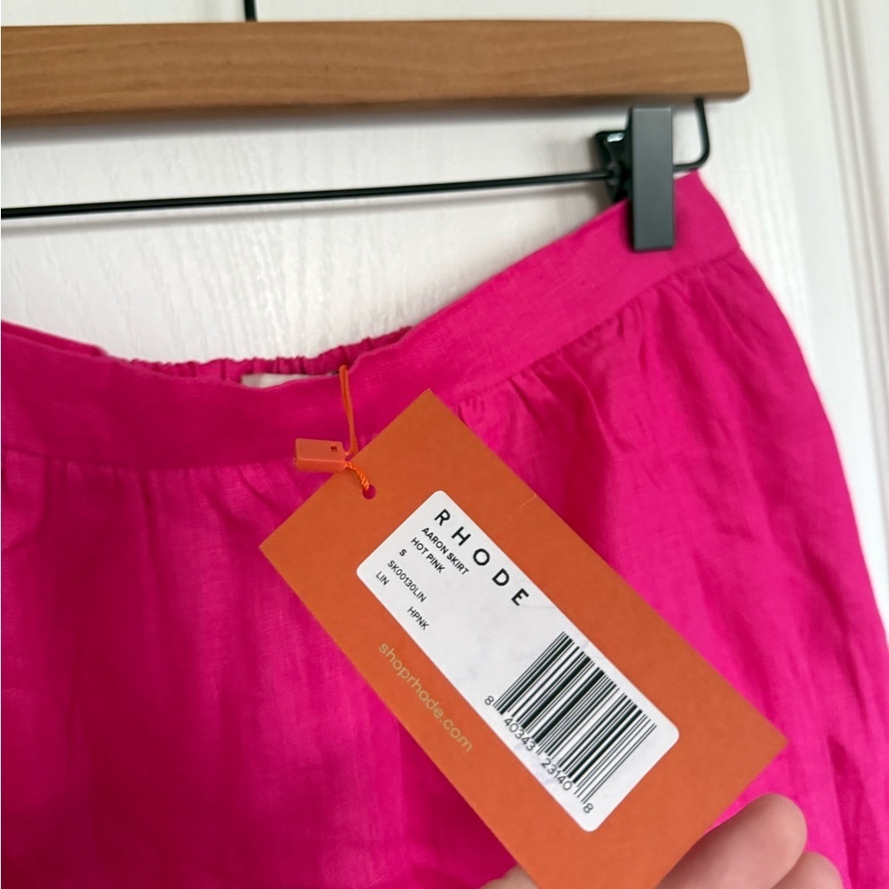 Rhode NEW Aaron Skirt in Hot Pink - Picture 5 of 6